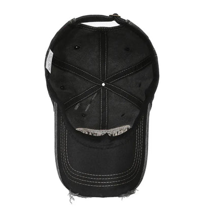 New Orleans Vintage Baseball Cap – Ripped Cotton Adjustable Hat