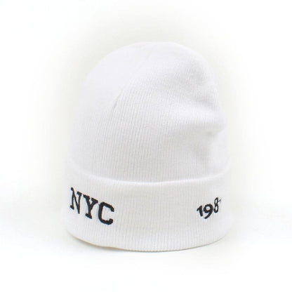 New York City Cotton Beanie - Clean Urban Style Knit Hat Pairs With Casual Outfits