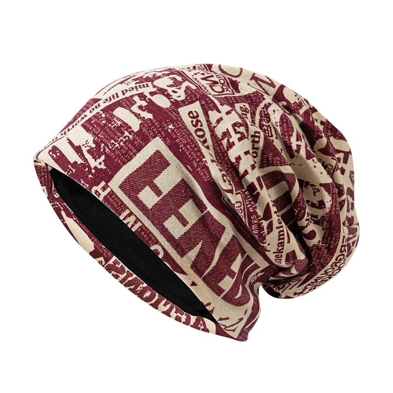 cotton-winter-hat-vintage-letters