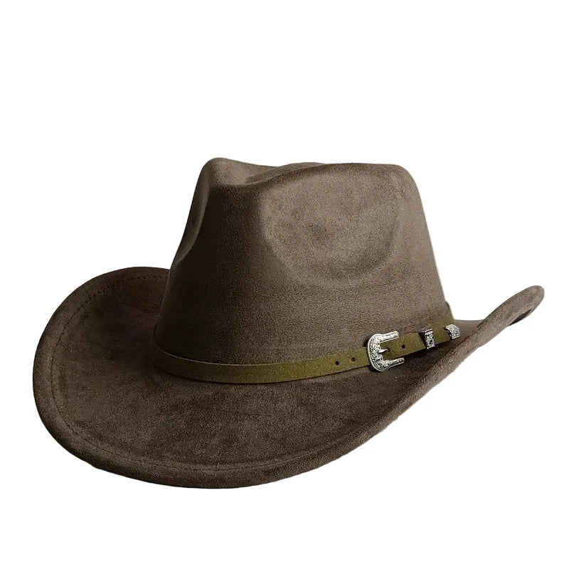 North Dakota Suede Western Cowboy Hat - Vegan Suede And Organic Cotton Casual Western Hat