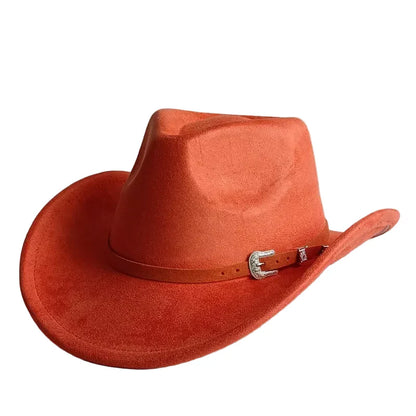 North Dakota Suede Western Cowboy Hat - Vegan Suede And Organic Cotton Casual Western Hat