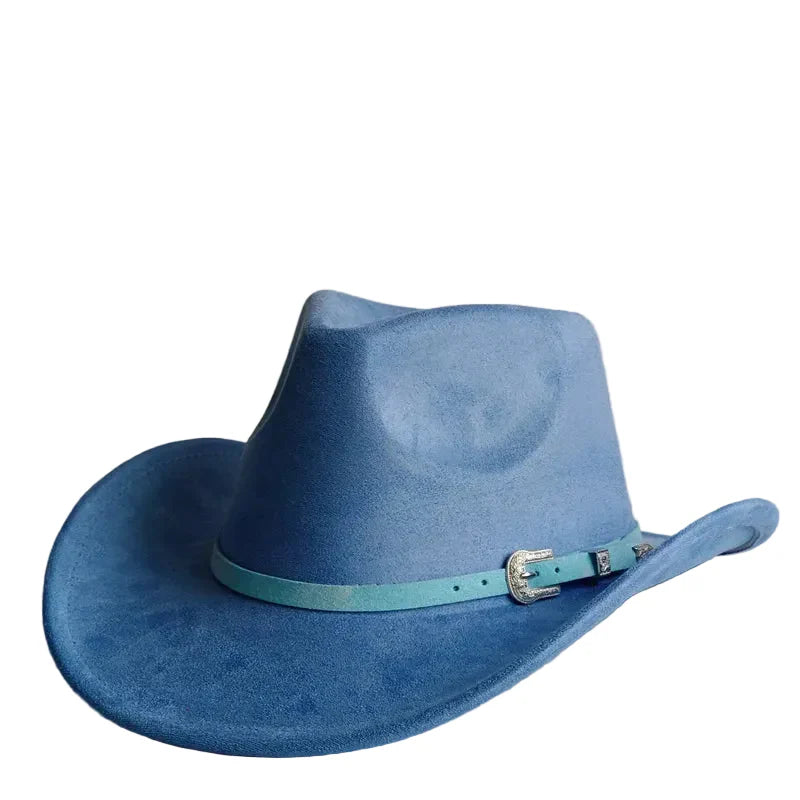 North Dakota Suede Western Cowboy Hat - Vegan Suede And Organic Cotton Casual Western Hat