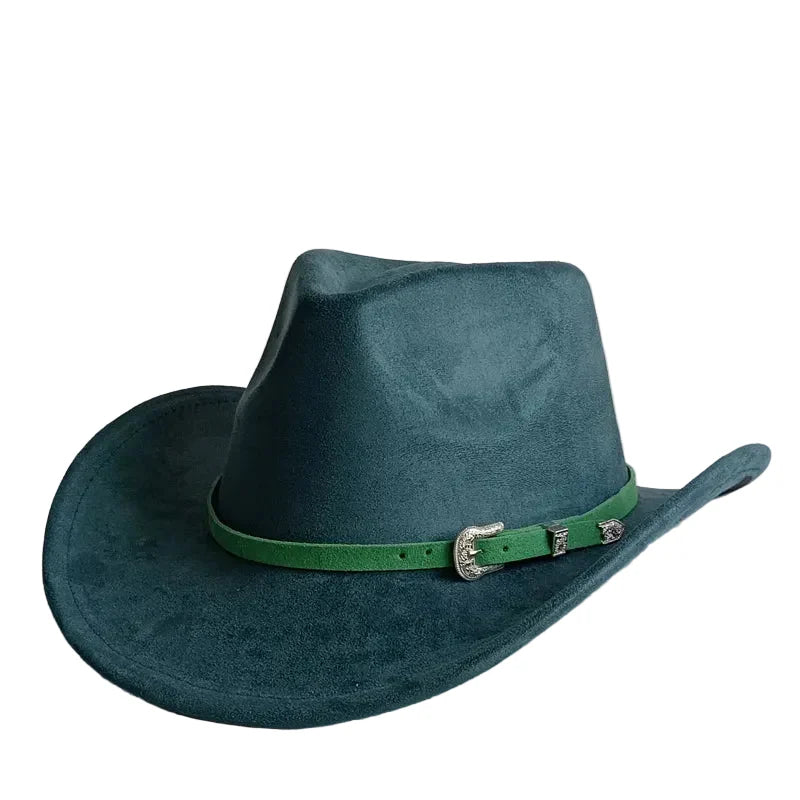 North Dakota Suede Western Cowboy Hat - Vegan Suede And Organic Cotton Casual Western Hat