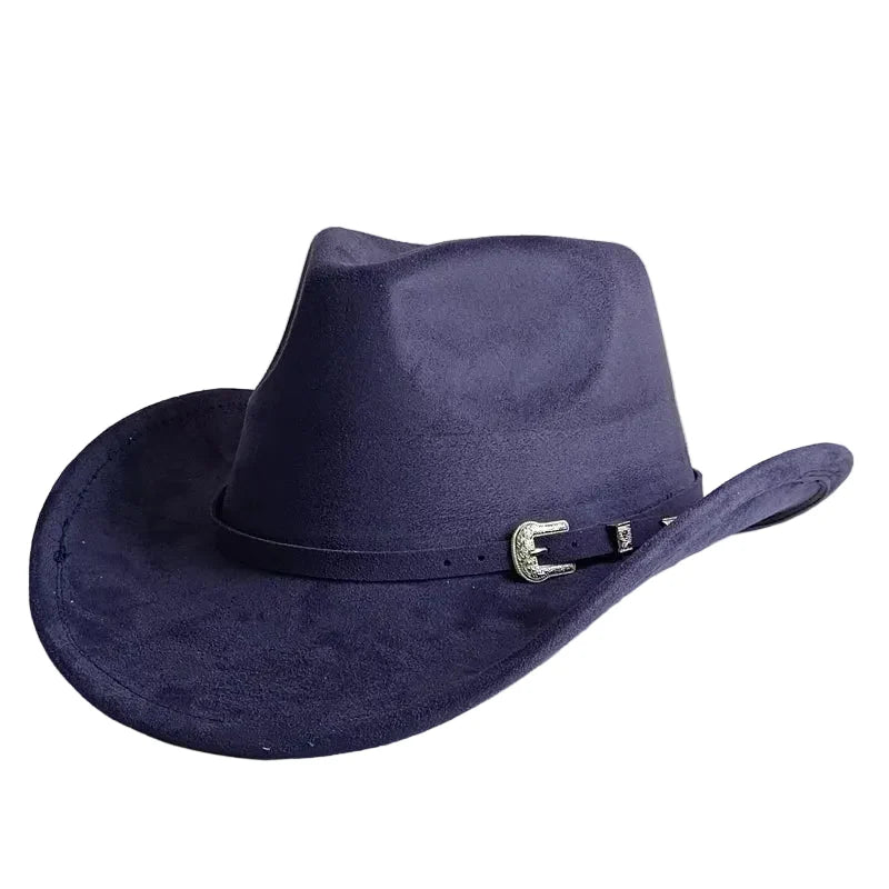 North Dakota Suede Western Cowboy Hat - Vegan Suede And Organic Cotton Casual Western Hat