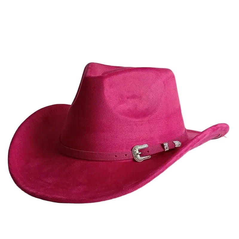 North Dakota Suede Western Cowboy Hat - Vegan Suede And Organic Cotton Casual Western Hat