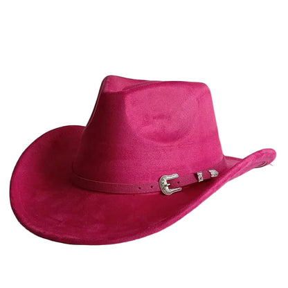 North Dakota Suede Western Cowboy Hat - Vegan Suede And Organic Cotton Casual Western Hat