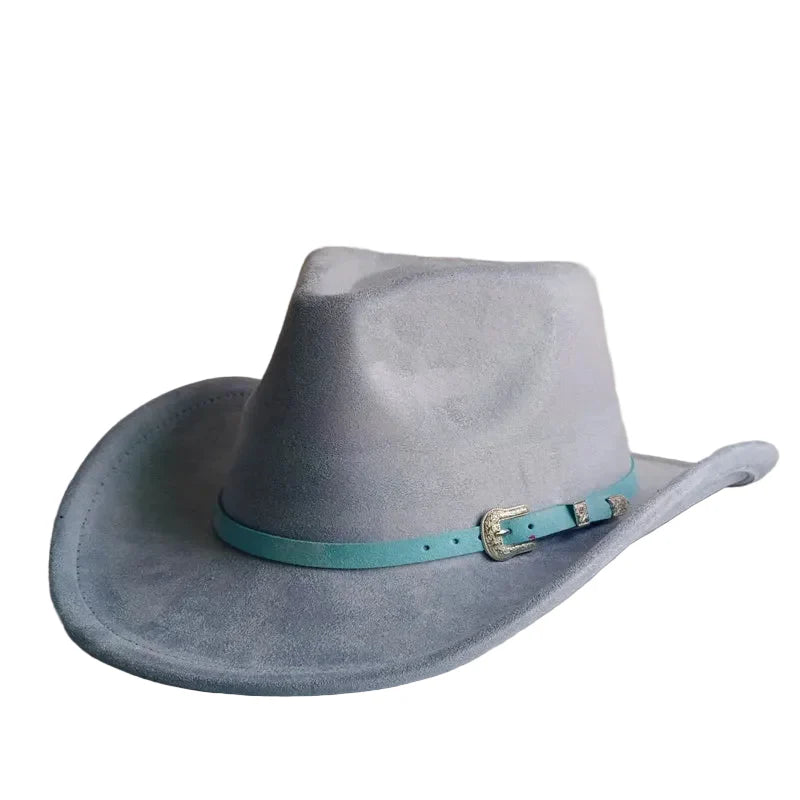 North Dakota Suede Western Cowboy Hat - Vegan Suede And Organic Cotton Casual Western Hat