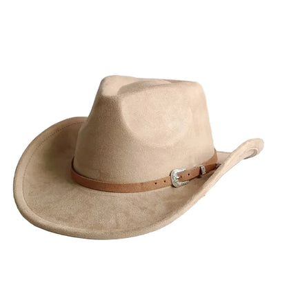 North Dakota Suede Western Cowboy Hat - Vegan Suede And Organic Cotton Casual Western Hat