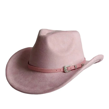 North Dakota Suede Western Cowboy Hat - Vegan Suede And Organic Cotton Casual Western Hat