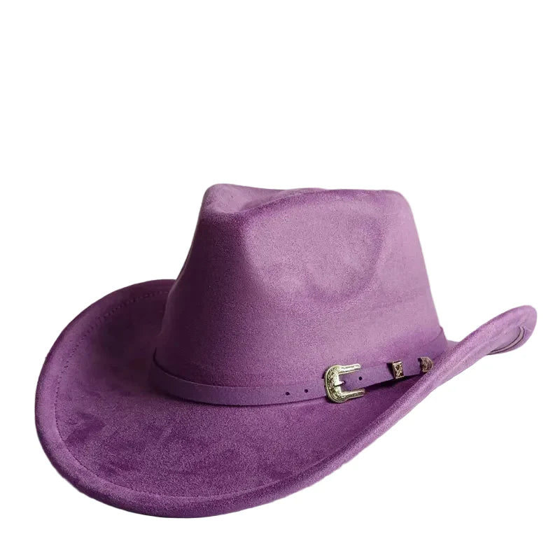 North Dakota Suede Western Cowboy Hat - Vegan Suede And Organic Cotton Casual Western Hat