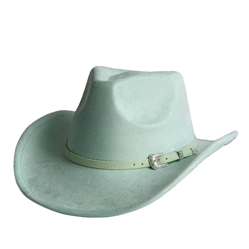 North Dakota Suede Western Cowboy Hat - Vegan Suede And Organic Cotton Casual Western Hat