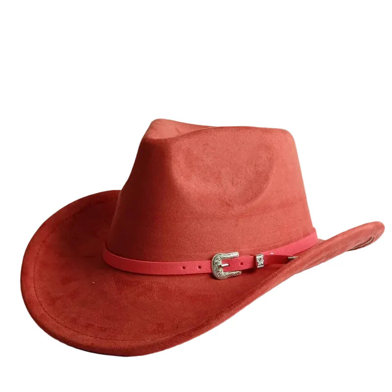 North Dakota Suede Western Cowboy Hat - Vegan Suede And Organic Cotton Casual Western Hat