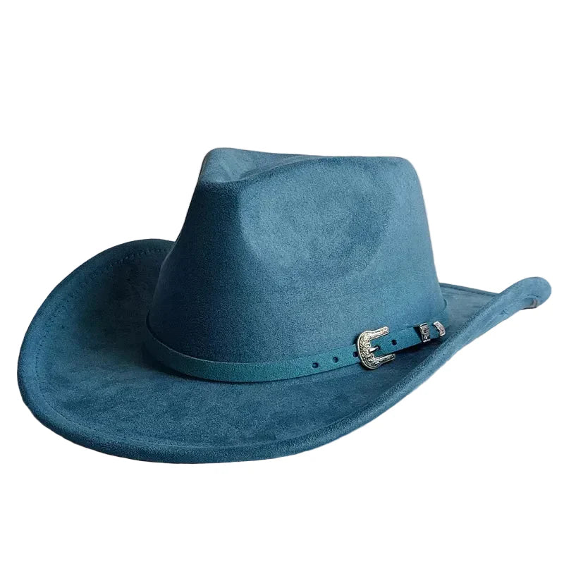 North Dakota Suede Western Cowboy Hat - Vegan Suede And Organic Cotton Casual Western Hat