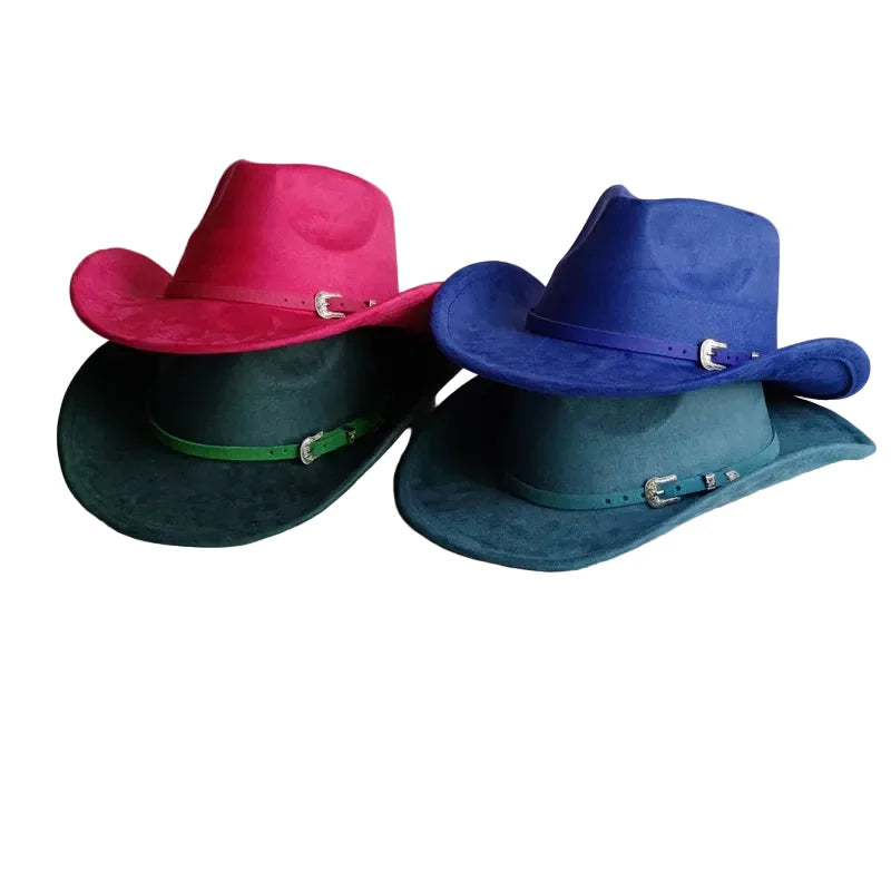 North Dakota Suede Western Cowboy Hat - Vegan Suede And Organic Cotton Casual Western Hat