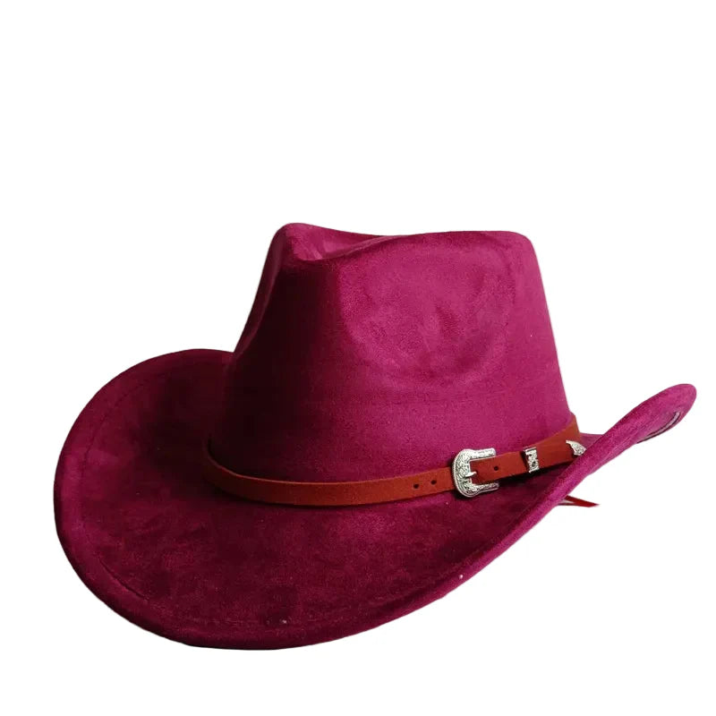 North Dakota Suede Western Cowboy Hat - Vegan Suede And Organic Cotton Casual Western Hat