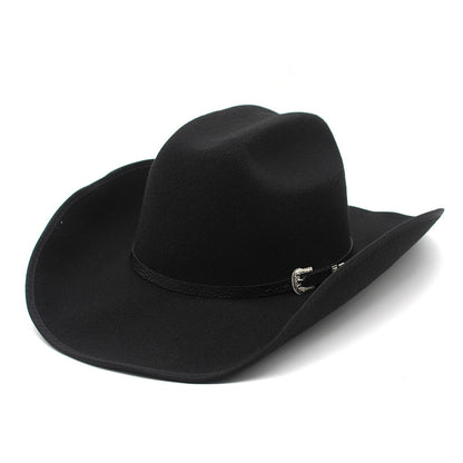 Punk Wide Brim Hat Men And Women Horse Riding Western - Urban Caps 