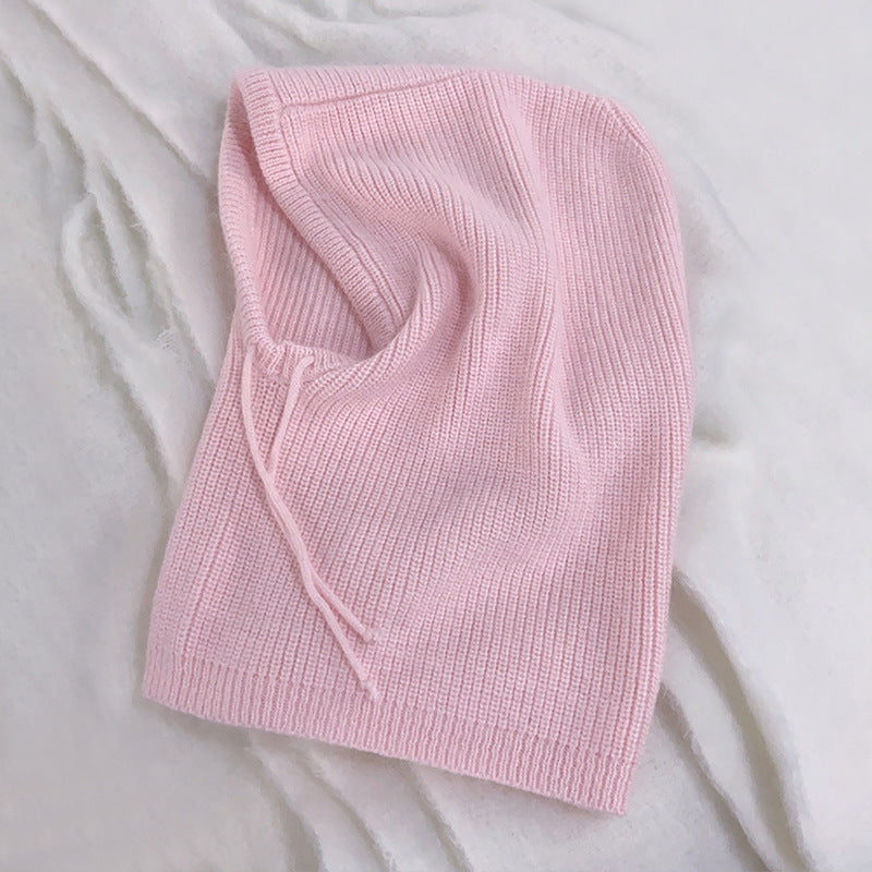 Autumn And Winter Fashion Warm Scarf Neck Protection Integrated Woolen Knitted Hat - Urban Caps 