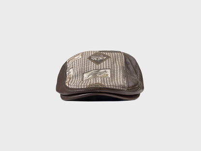 Vintage PU Leather Flat Cap – Autumn/Winter Men’s Newsboy Hat | Stylish & Comfortable Fit - Urban Caps 