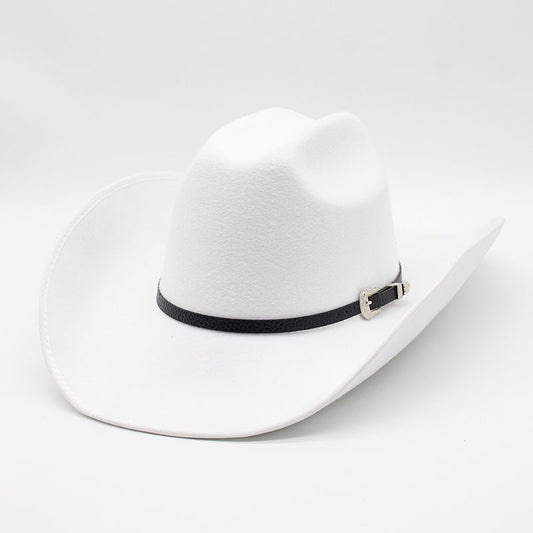 Punk Wide Brim Hat Men And Women Horse Riding Western - Urban Caps 