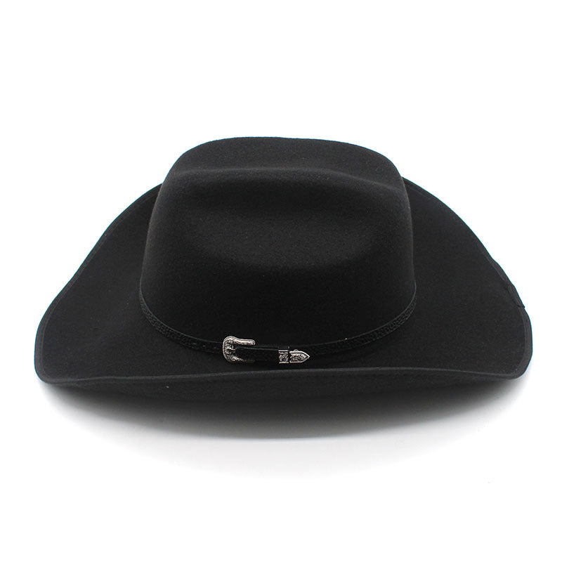 Punk Wide Brim Hat Men And Women Horse Riding Western - Urban Caps 