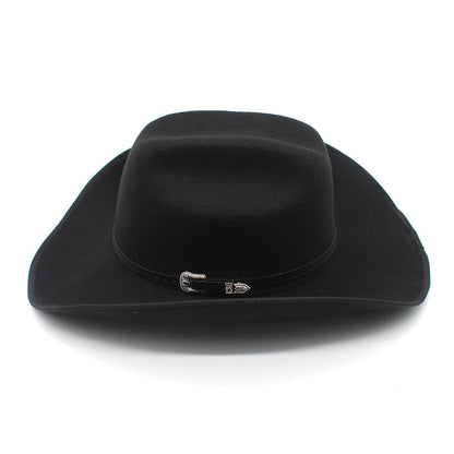 Punk Wide Brim Hat Men And Women Horse Riding Western - Urban Caps 