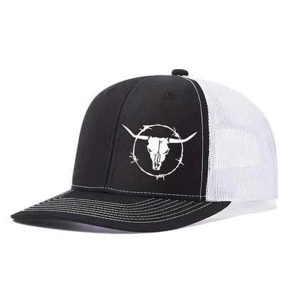 Outdoor Sports Cow Head Printed Baseball Cap - Urban Caps 