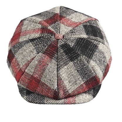 Classic Winter Octagonal Cap – Men’s Dome-Style Plaid Hat | Warm & Stylish - Urban Caps 