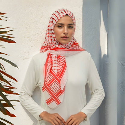 Men's Middle East Saudi Print Headscarf - Urban Caps 