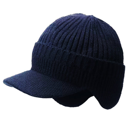 Warm Ear Protection Hat Men's Thickened Woolen Cap - Urban Caps 