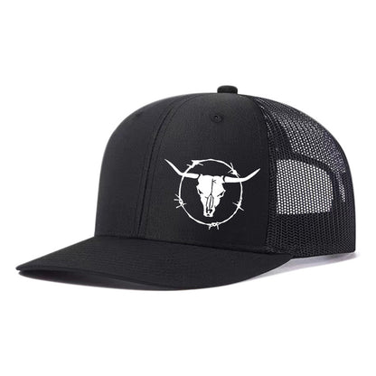 Outdoor Sports Cow Head Printed Baseball Cap - Urban Caps 
