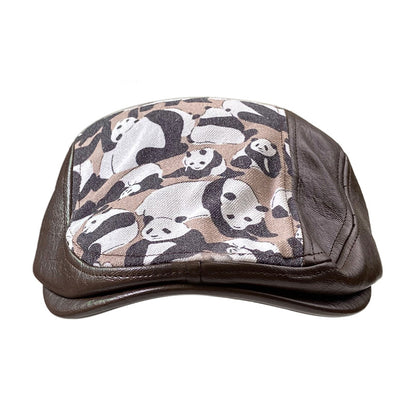 Vintage PU Leather Flat Cap – Autumn/Winter Men’s Newsboy Hat | Stylish & Comfortable Fit - Urban Caps 