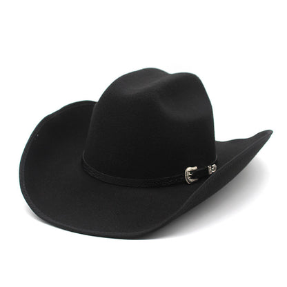Punk Wide Brim Hat Men And Women Horse Riding Western - Urban Caps 