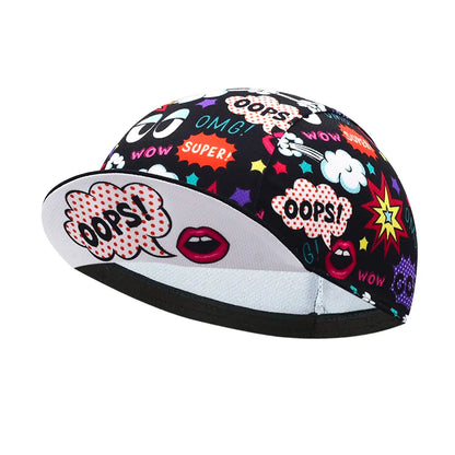 OOPS Pop Art Cycling Cap For Bold Street Style And Ride Ready Comfort