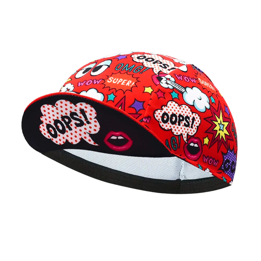 OOPS Pop Art Cycling Cap For Bold Street Style And Ride Ready Comfort