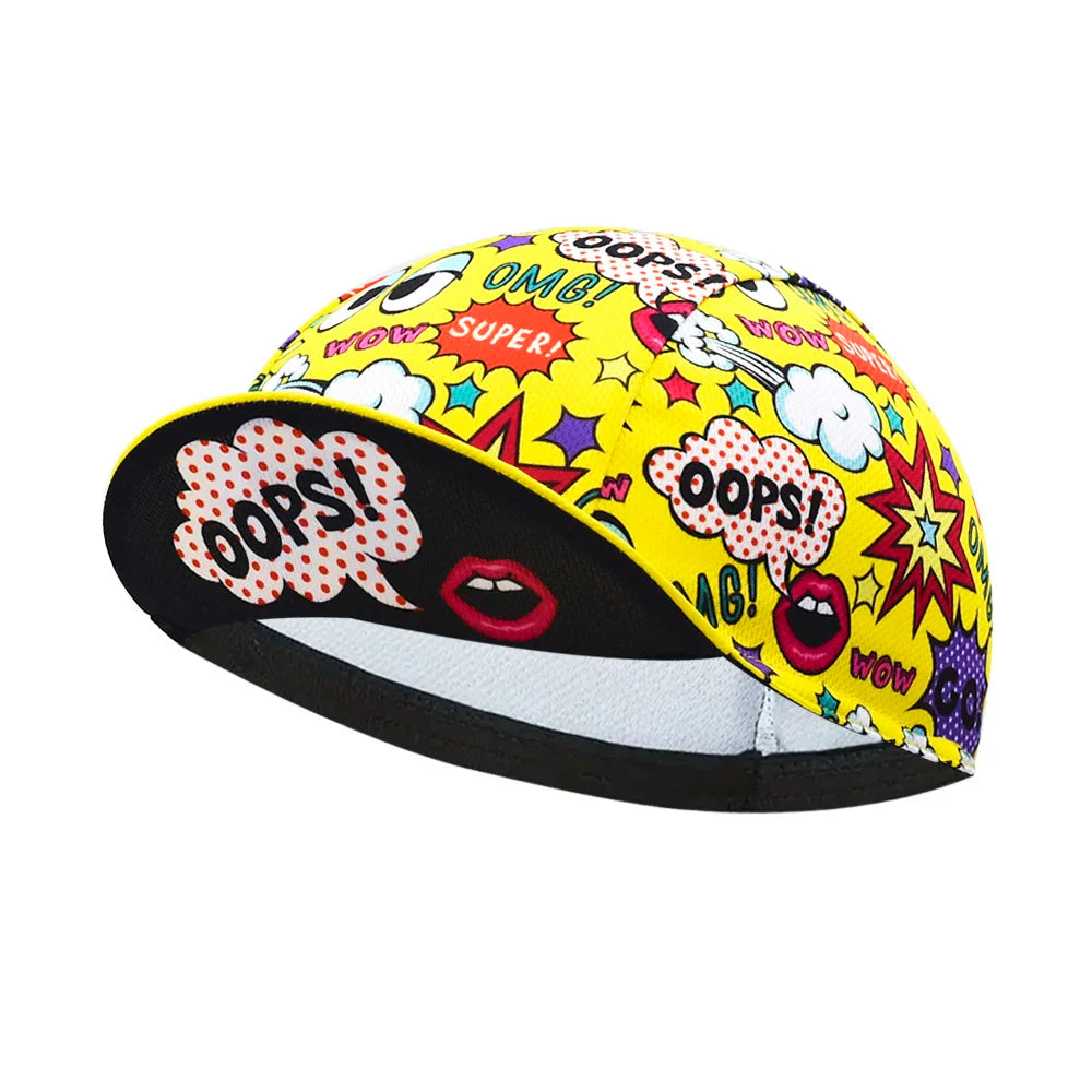 OOPS Pop Art Cycling Cap For Bold Street Style And Ride Ready Comfort