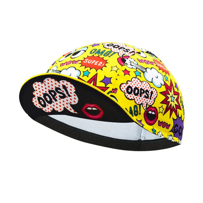 OOPS Pop Art Cycling Cap For Bold Street Style And Ride Ready Comfort