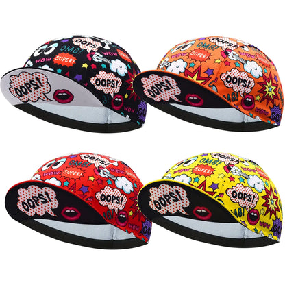 OOPS Pop Art Cycling Cap For Bold Street Style And Ride Ready Comfort