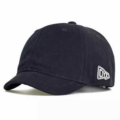 OYX Short Visor Cotton Baseball Cap - Casual Cotton Baseball Cap With Short Visor