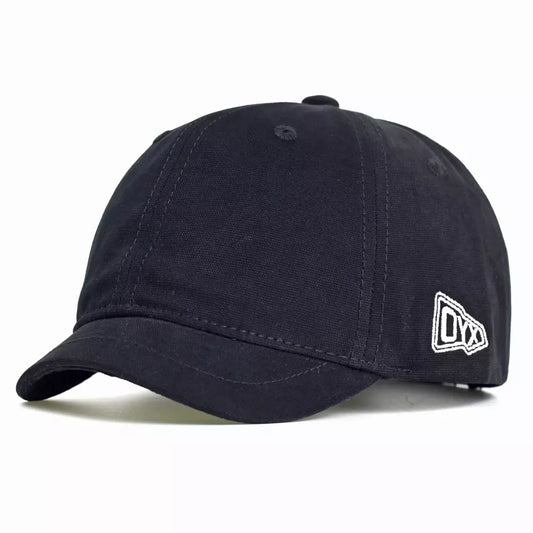 OYX Short Visor Cotton Baseball Cap - Casual Cotton Baseball Cap With Short Visor