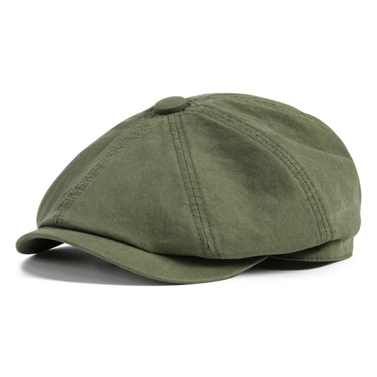 Ontario Cotton Newsboy Cap - Classic Cotton Newsboy Style With Inner Sweatband All Day