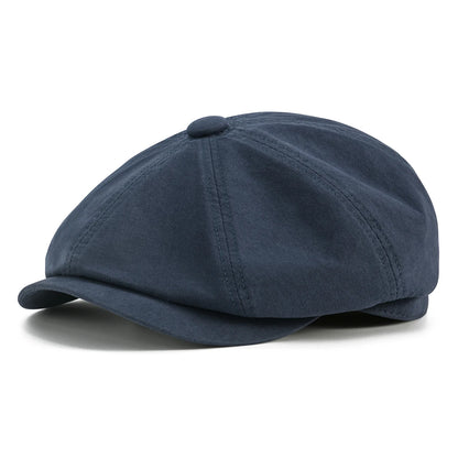 Ontario Cotton Newsboy Cap - Classic Cotton Newsboy Style With Inner Sweatband All Day