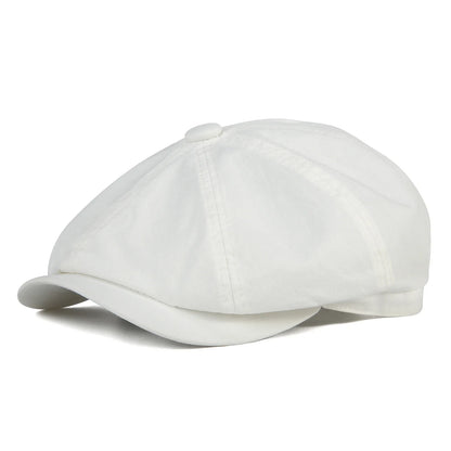 Ontario Cotton Newsboy Cap - Classic Cotton Newsboy Style With Inner Sweatband All Day