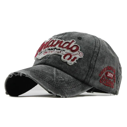 Orlando Vintage Denim Baseball Cap – Washed Cotton Retro Hat