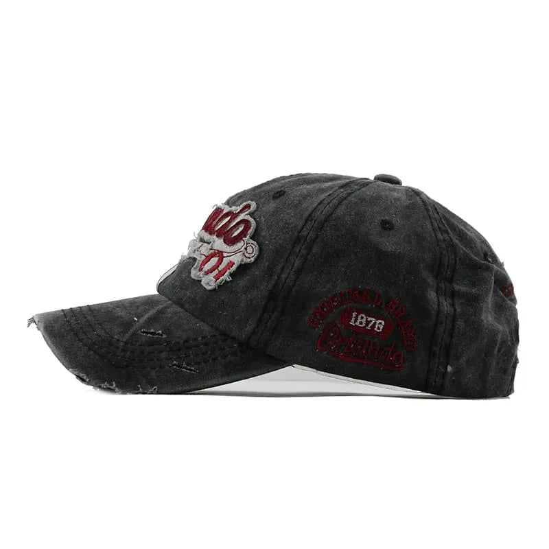 Orlando Vintage Denim Baseball Cap – Washed Cotton Retro Hat