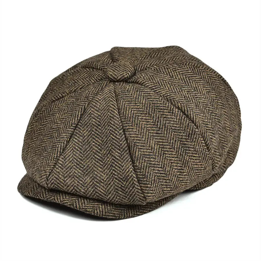 Oxford Kids Tweed Wool Newsboy Cap – Classic Vintage Flat Cap
