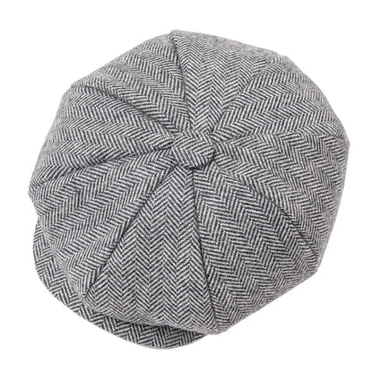 Oxford Kids Tweed Wool Newsboy Cap – Classic Vintage Flat Cap