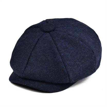 Oxford Kids Tweed Wool Newsboy Cap – Classic Vintage Flat Cap