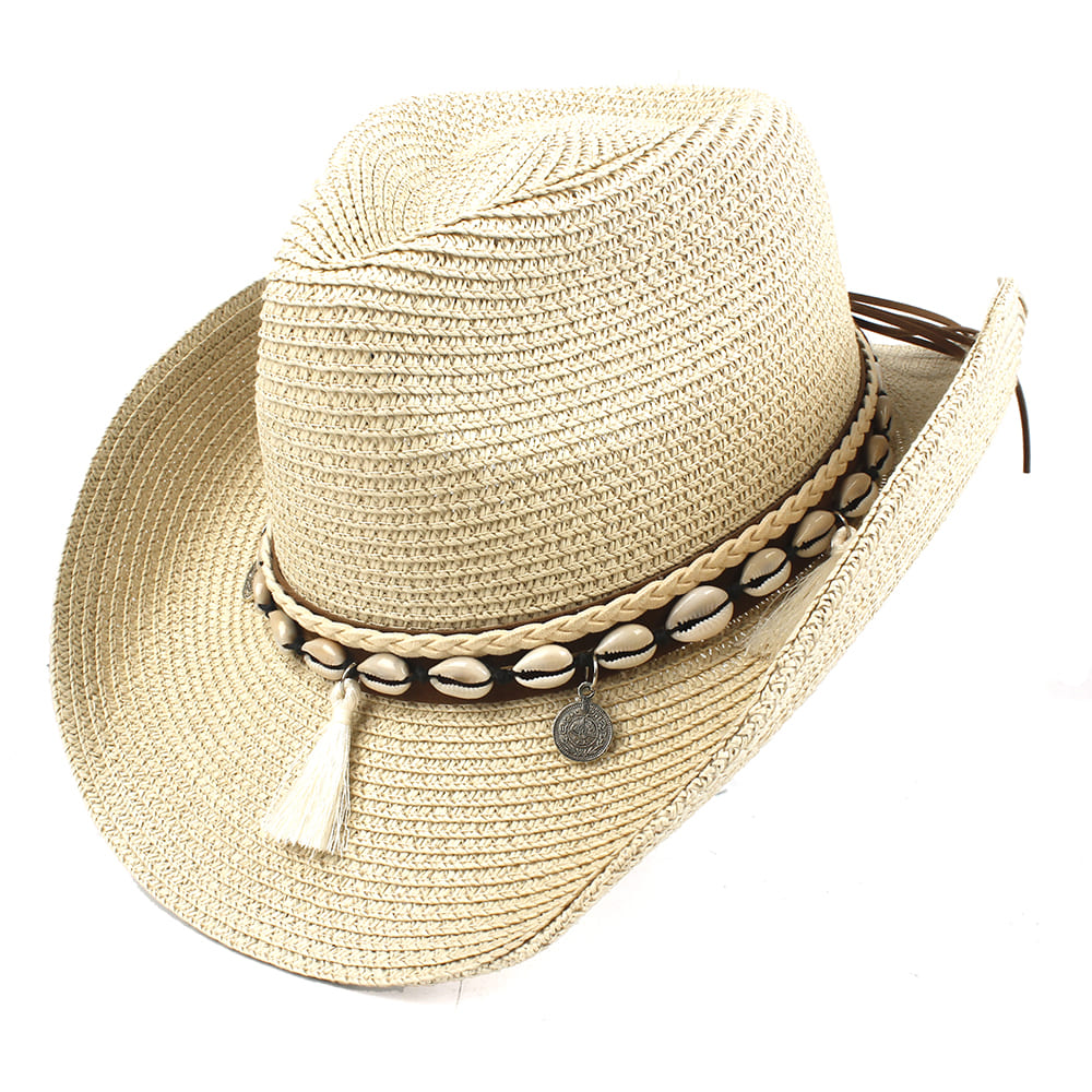 Palmdale Straw Cowboy Hat - Classic Western Style For Sunny Days And Casual Outings