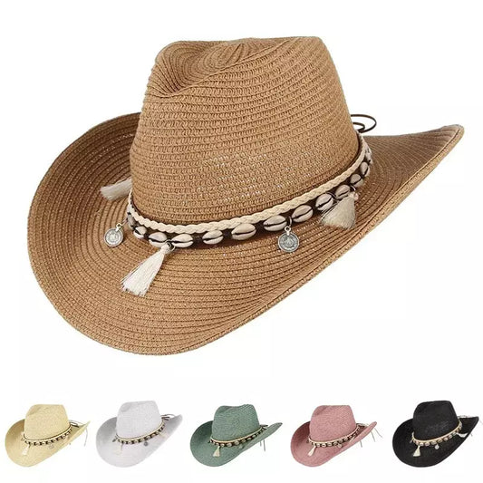 Palmdale Straw Cowboy Hat - Classic Western Style For Sunny Days And Casual Outings