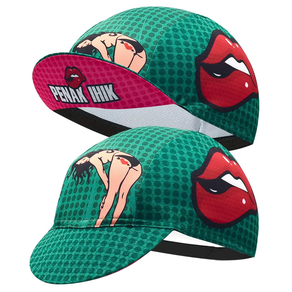 Penak Ihik Lips Cycling Cap Under Helmet Layer Acrylic Moisture Wicking
